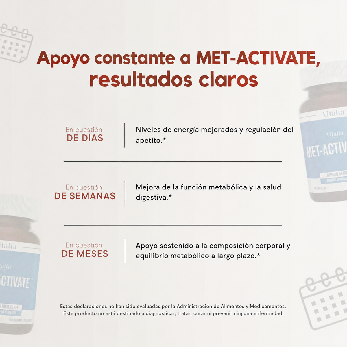 MET-Activate: Apoyo para el hambre y el metabolismo