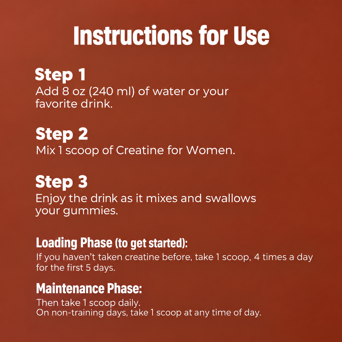 Creatina para mujeres: Special Glutes Formula