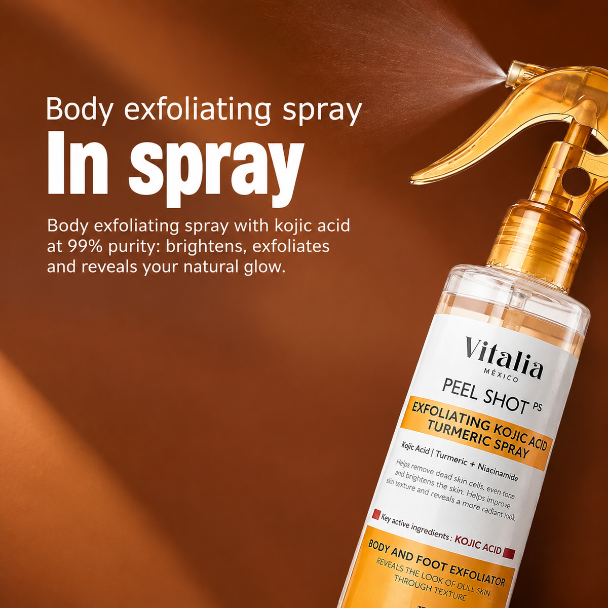 Dermapeel Spray – Elimina manchas y unifica el tono de la piel