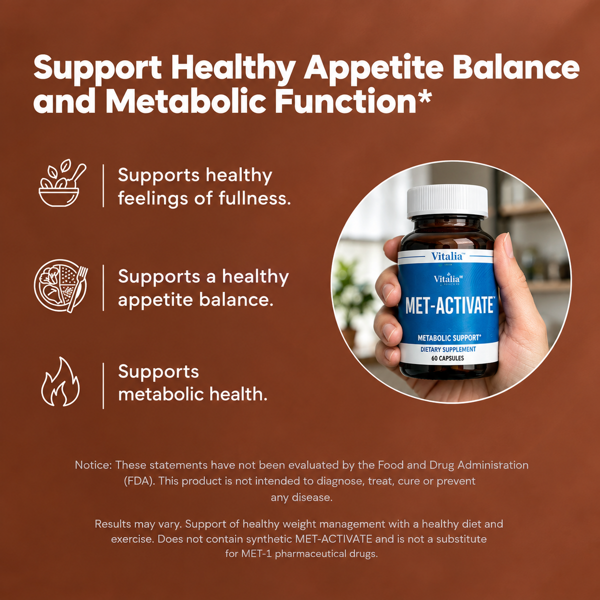 MET-Activate: Apoyo para el hambre y el metabolismo