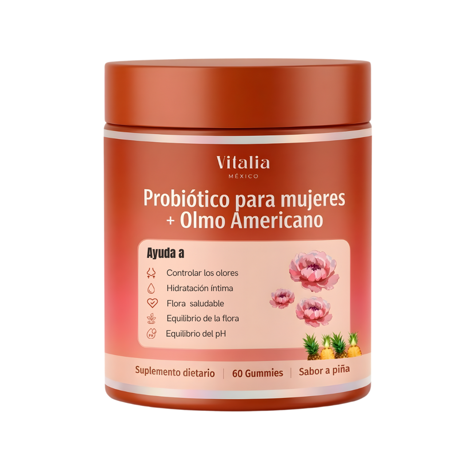 Gummies probióticas femeninas sabor piña